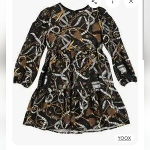 Moschino Black and Gold Kids Dress